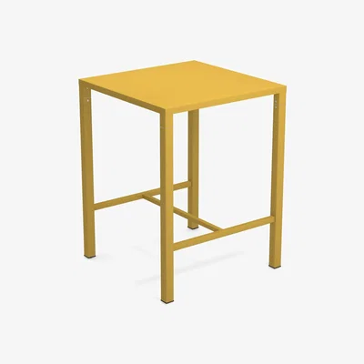 Made in Design Nova High table - / 80 x 80 cm x H 105 cm - Steel by Emu Yellow