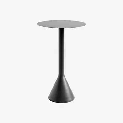 Made in Design Palissade Cone High table - / Ø 60 x H 105 cm - Steel by Hay Grey/Black