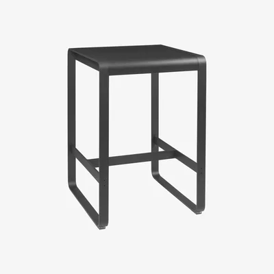 Made in Design Bellevie High table - / 74 x 80 x H 105 cm by Fermob Black