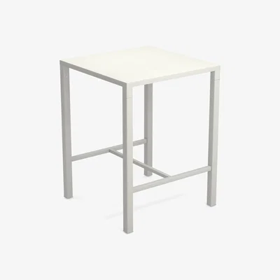 Made in Design Nova High table - / 80 x 80 cm x H 105 cm - Steel by Emu White