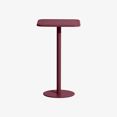 Made in Design Week-End High table - / 60 x 60 cm x H 105 cm by Petite Friture Red