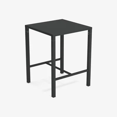 Made in Design Nova High table - / 80 x 80 cm x H 105 cm - Steel by Emu Grey/Metal