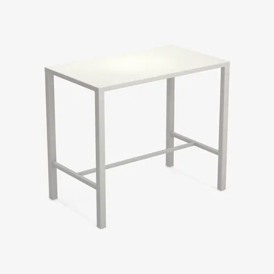 Made in Design Nova High table - / 120 x 70 cm x H 105 cm - Steel by Emu White