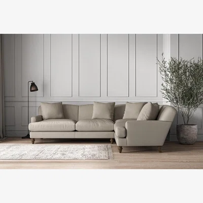 Nkuku Nkuku Deni Right Hand Corner Sofa | Make To Order | Large | Recycled Cotton Flax