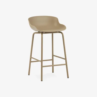 Nordic Nest Normann Copenhagen Hyg barstool metal legs 65 cm Sand