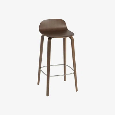 Nordic Nest Muuto Visu barstool 75 cm Stained dark brown