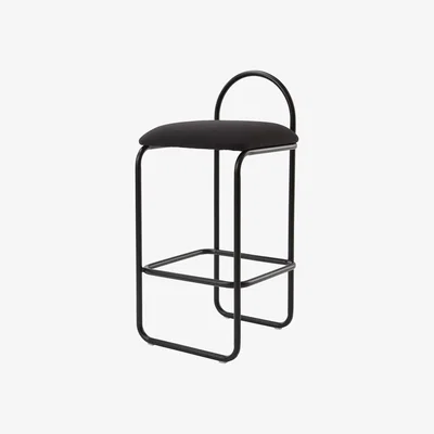 Nordic Nest AYTM Angui bar stool bouclé Anthracite