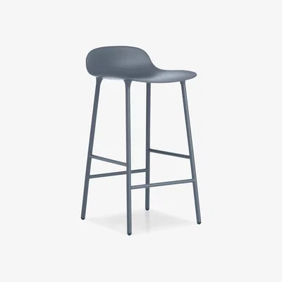 Nordic Nest Normann Copenhagen Form barstool metal legs Blue