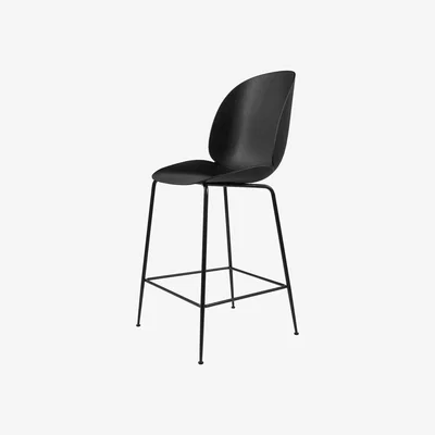 Nordic Nest Gubi Beetle Barchair plastic black legs Black