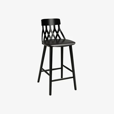 Nordic Nest Hans K Y5 bar stool 63 cm Stained black ash