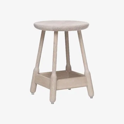 Nordic Nest Massproductions Albert barstool 50 cm White-oiled oak