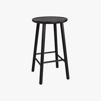 Nordic Nest Hans K ZigZag bar stool 78 cm Black stained