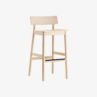 Nordic Nest Woud Pause barstool 2.0 65 cm White pigmented oak