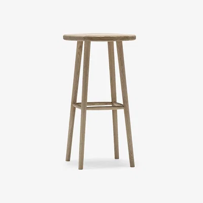 Nordic Nest Stolab Miss Button bar stool Oak white oiled. high