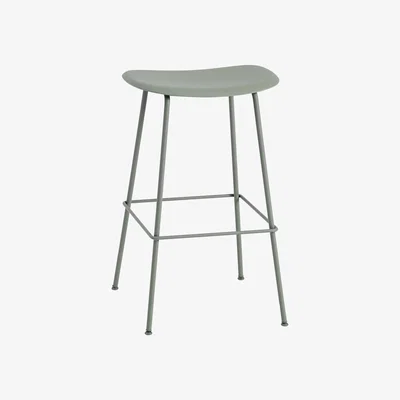 Nordic Nest Muuto Fiber Tube Bar Chair 75 Cm dusty green