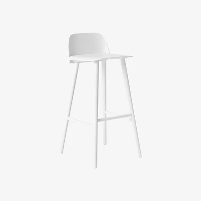 Nordic Nest Muuto Nerd Barstool White