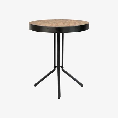 Olivia's Olivia's Nordic Living Collection - Mikkel Round Counter Table in Brown