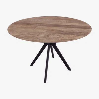 Olivia's DTP Interiors Metropole Round Counter Table in Recycled Teakwood