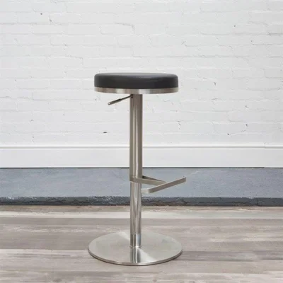 Downtown Hnd Biarritz Bar Stool, Stainless Steel