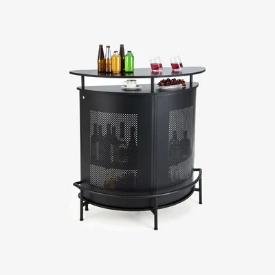 The Range 4-Tier Bar Table - Black