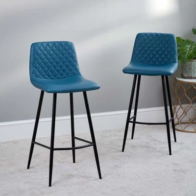 The Range Ripley Bar Stool (Set of 2) - Teal