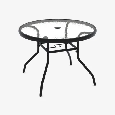 The Range Modern Round Bistro Table with Umbrella Hole