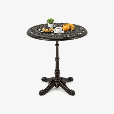 The Range Round Patio Bistro Table - Bronze