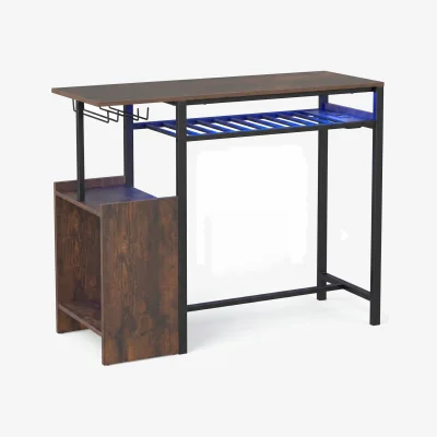 The Range Multifunctional Bar Table with Wine Organiser