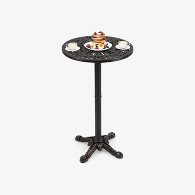 The Range 61 cm Patio Round Bar Table - Bronze