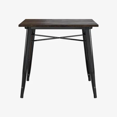 The Range Fusion Square Bar Table - Black / 76.2cm