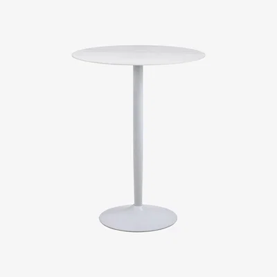 The Range Malta Round Bar Table - White