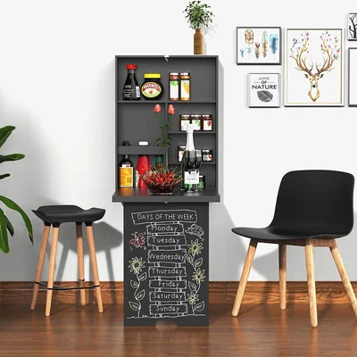 The Range Wall Mounted Drop-Leaf Table - White