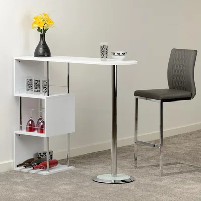 The Range Charisma Home Bar Table - White