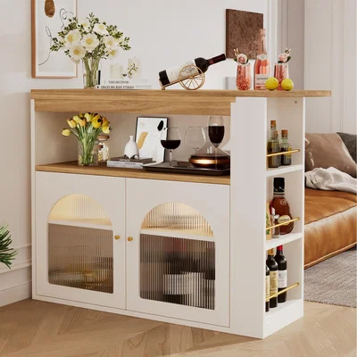 The Range LED Swivelling Bar Table for Dining Room - White