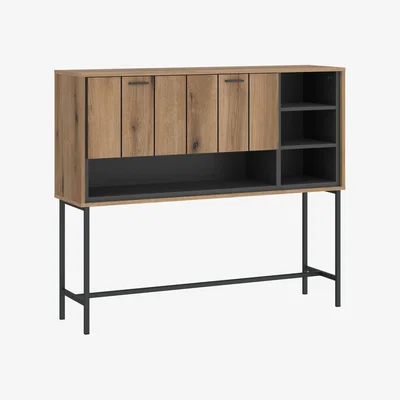 The Range Arundel Bar Table with 1 Flap - Oak