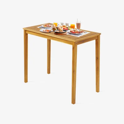 The Range Rectangular Pub Bar Table - Brown