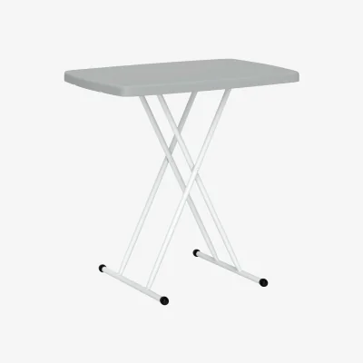 The Range Height Adjustable Garden Table Bistro Table with HDPE Top - grey