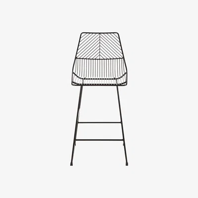 Teddy Beau Teddy's Collection Deja Tapered Wire Black Bar Chair
