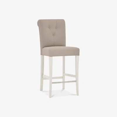 Teddy Beau Bentley Montreux Soft And Grey Washed Oak Square Bar Stools