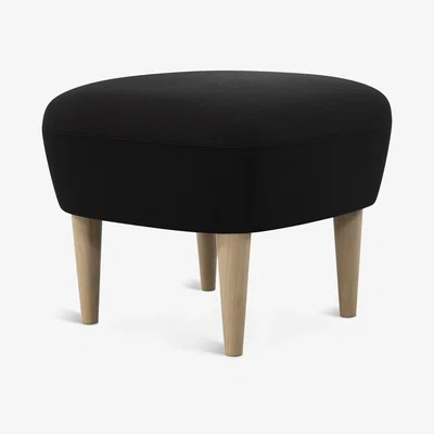 Tom Dixon Tom Dixon - Wingback Ottoman Natural Leg Denim 0202