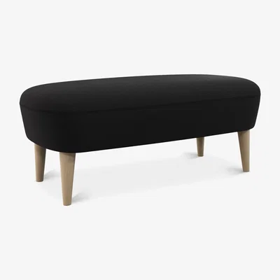 Tom Dixon Tom Dixon - Wingback Long Ottoman Natural Leg Denim 0202