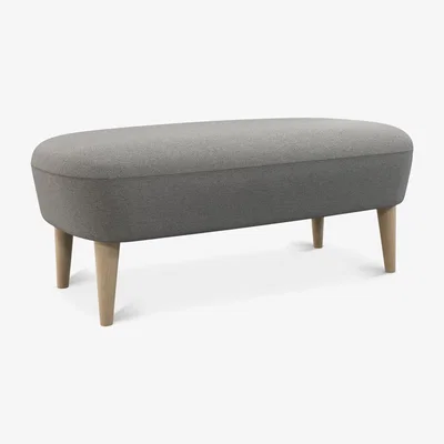 Tom Dixon Tom Dixon - Wingback Long Ottoman Natural Leg Micro Boucle 0404