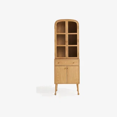 Anthropologie Moretti Oak Bar Cabinet