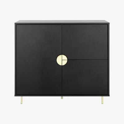 Habitat Habitat Nara 2 Door Drinks Cabinet - Black