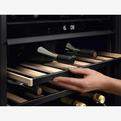 John Lewis AEG AWUD040B8B Integrated Wine Cabinet, Black