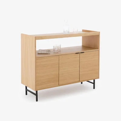 La Redoute Volga Oak Veneer Bar Cabinet