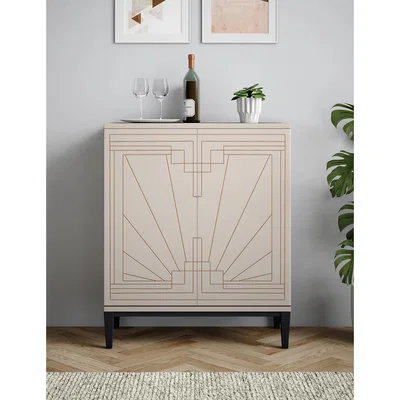 Marks & Spencer M&S Carraway Drinks Cabinet - Grey, Grey