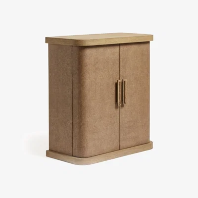 OKA OKA, Candra Bar Cabinet - Weathered Oak, Cabinets, Oak Wood