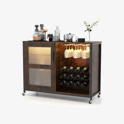 The Range Wine Bar Cabinet - Brown