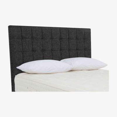 Furniture Village Hypnos - Naphill Floor Standing Headboard - Small Double - Tweed Charcoal